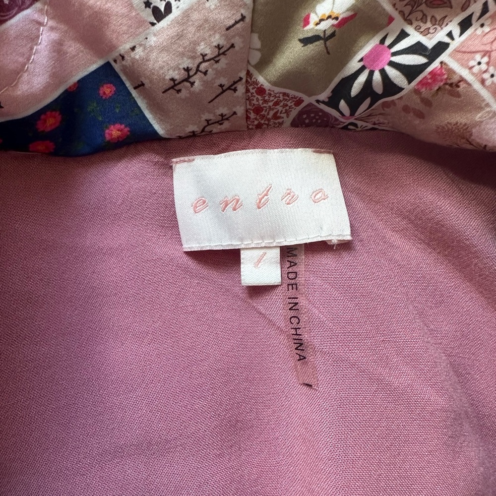 Patchwork Quilted Jacket in Pink - image 5
